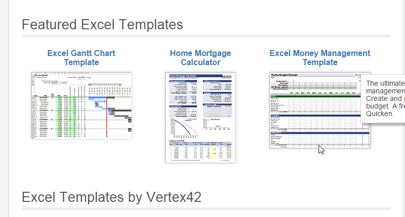 Vertex42 Excel templates download-01