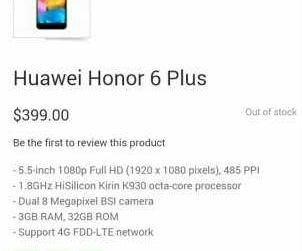 huawei honor 6 plus