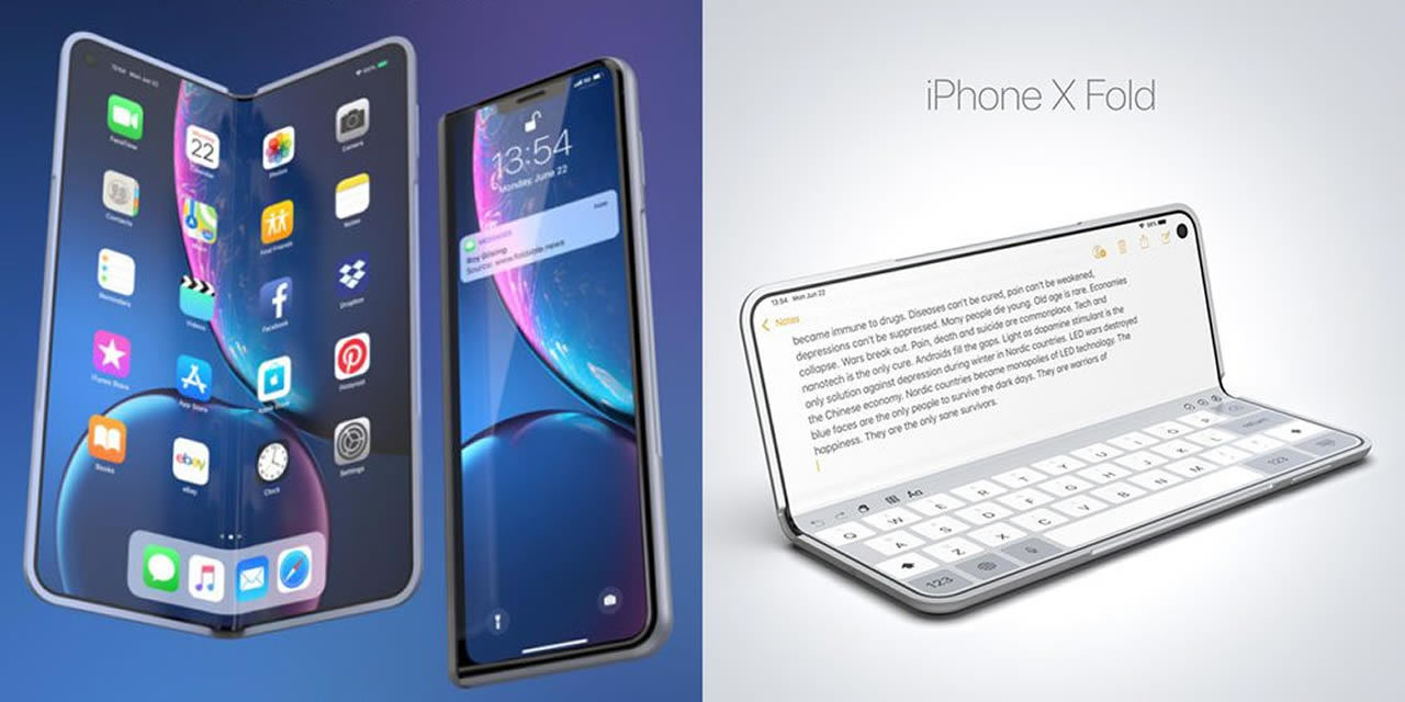 多圖 當iphone 也玩摺屏 Iphone X Fold 概念來了 Qooah