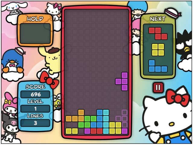 is tetris hello kitty