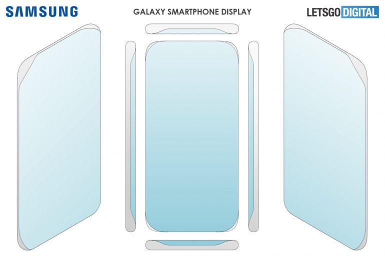 [情報] Samsung 新專利，四曲面屏幕，正面看幾乎